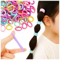 GUMKI DO WŁOSÓW DLA DZIEWCZYNKI GUMECZKI FROTKI MAŁE PASTELOWE OZDOBY x100