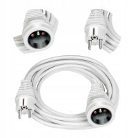 Przedłużacz budowlany BRENNENSTUHL pojedynczy ogrodowy 3m 3x1,5 BIAŁY