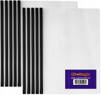 Zestaw 10x Listwa i okładka przezroczysta DX-Magic A4 czarny
