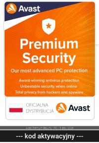 Antywirus Avast Premium Security ESD 1 stanowisko 36 miesięcy Windows