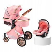 Детская коляска 3в1, детская коляска, люлька, легкая многофункциональная бесплатная доставка