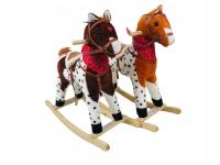 Большая лошадь-качалка точки 72 см звуки