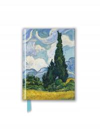 VINCENT VAN GOGH: WHEAT FIELD WITH CYPRESSES (FOILED POCKET JOURNAL) (FLAME