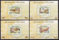2005 Wybrzeże Kości Słoniowej harcerstwo i natura Mi bloki 64-67A **