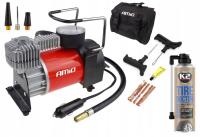 3× ZESTAW NAPRAWCZY DO OPON KÓŁ KOMPRESOR + AKCESORIA