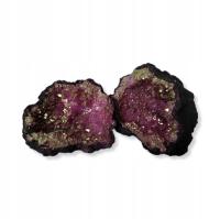 Кварцевый геодез / - 0,5 кг 10 см Марокканский фиолетовый или красный горный хрусталь