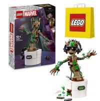 KLOCKI LEGO SUPER HEROES 76297 TAŃCZĄCY GROOT PREZENT DLA DZIECKA + TORBA