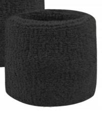 Махровая повязка на запястье черный черный