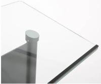 Mównica / aluminiowo-szklana / pulpit / CZARNA