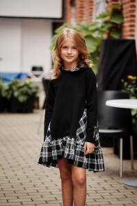 Tunika czarna rozm 98\104 z kapturem