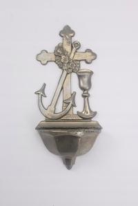 Старая металлическая капельница, подвесная; 3428