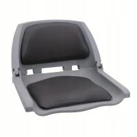 Fotel do łodzi pontonu Kormoran szary + czarny