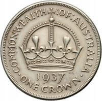 #B11# Australia, Jerzy VI, korona 1937, Koronacja