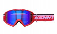 KENNY RACING GOGLE MODEL TRACK+ KID / JUNIOR / DZIECIĘCE RED - BLUE LENS -