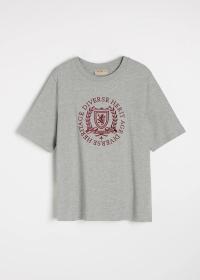 DIVERSE koszulka damska bawełniany t-shirt FAYLIN Szary M