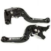 Dźwignie klamki składane krótkie dźwignia hamulca i sprzęgła Renner czarne
