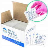 Jednorazowe gaziki do dezynfekcji nasączone alkoholem izopropylowym 11x9 cm