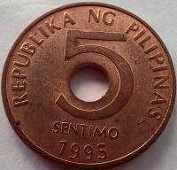 3162 - Filipiny 5 centymów, 1995