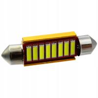 ŻARÓWKA RURKA C5W 42MM GOLD 8 LED SMD 7014 CANBUS