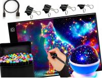 Tablet graficzny Craft & Magic Tablet Graficzny Brightpad + Zestaw Markerów