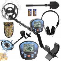 PODZIEMNY WYKRYWACZ METALI DETEKTOR METALU +SŁUCHAWKI+ŁOPATA+BATERIE