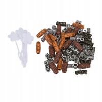 80 ШТ БОРОДЫ СТАРИННЫЕ ДРЕДЫ ВОЛОС БУСИНЫ