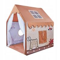 Namiot do zabawy dla dzieci Prezent urodzinowy Pokój zabaw Łatwy montaż Kryty brązowy