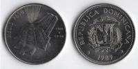 DOMINIKANA 1989 1/2 PESO