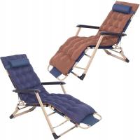 Складной стул с матрасом походная кровать кемпинг садовый шезлонг 2в1