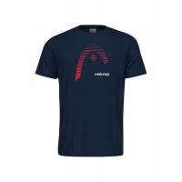 Koszulka tenisowa męska HEAD CLUB CARL T-shirt Granatowa XXL
