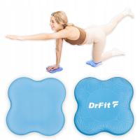 DrFit Podkładki do jogi amortyzujące pod kolana, ręce, biodra niebieskie