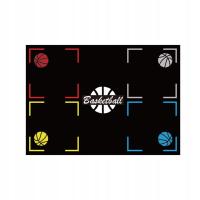 Mata treningowa do koszykówki Dywan gumowy antypoślizgowy Cicha piłka do koszykówki 107 cm x 76 cm