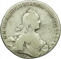 Rosja, Rubel 1769 СПБ СА , Katarzyna II, Petersburg, st. 3-