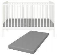 Матрас для детской кроватки 120x60 пена 5 см серый средний жесткий