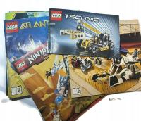 8 x instrukcja lego atlantis, ninjago, technic + inne /