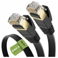 Patchcord Vayox S/FTP 7 RJ45 / RJ45 5 m czarny