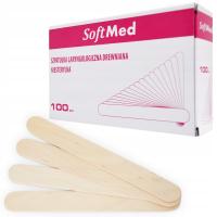Szpatułki laryngologiczne patyczki drewniane niesterylne Softmed 100 szt.