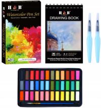 Набор акварельных красок 40В1 акварельные кисти