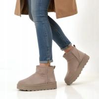 СВЕТЛО-КОРИЧНЕВЫЕ ЖЕНСКИЕ ЗИМНИЕ САПОГИ DAGODO