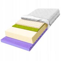 H2 H3 materac dziecięcy 110x200 lateks 7 stref z trawą morską z jodem 15cm