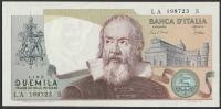 Włochy 2000 lirów 1983 - Galileusz - LA - stan bankowy UNC -
