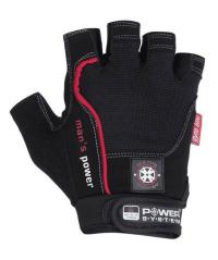 Спортивные перчатки для фитнеса MAN's POWER-Black-XL