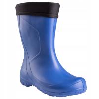 Kalosze damskie Lemigo Dakota niebieskie lekkie ciepłe polskie pianka