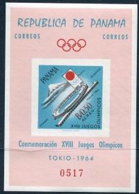 Panama 1964 Znaczki Blok 18 ** sport igrzyska olimpijskie Olimpiada