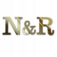 Dowolne Litery Inicjały & Dekor Ślub Wesele Plexi złote lustro