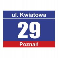 Tablica adresowa numer domu A3 odporna ławy montaż, tabliczka z numerem