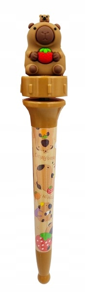 DŁUGOPIS Z NIEBIESKIM WKŁADEM KAPIBARA CAPYBARA 3D OBRACANA GADŻET UPOMINEK