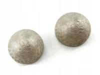 S9 Vintage Zdobione klipsy z metalu kopułki kopułka