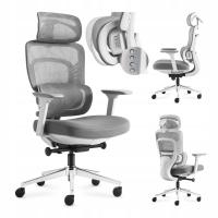 Fotel biurowy obrotowy MARK ADLER szary do biurka ergonomiczny z masażem