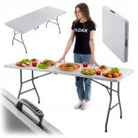 STÓŁ WYSTAWOWY EVENTOWY REKLAMOWY SKŁADANY ROZKŁADANY LEKKI EVENT 180x73cm